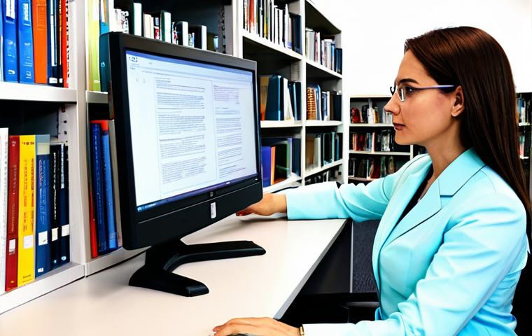 지적재산권 실무를 위한 법률 자문 활용법 - Informational Vigilance**

A woman in a fully clothed, modest outfit, possibly a librarian or resear...