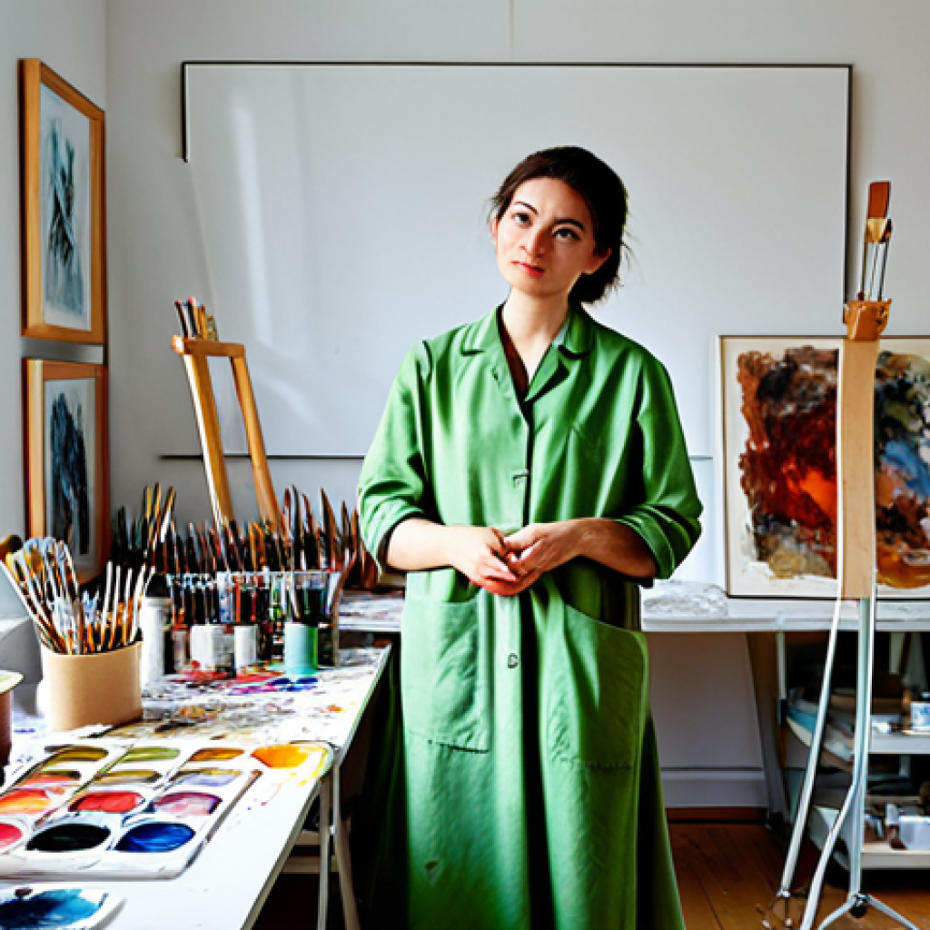 지적재산권과 산업재산권의 차이점 - **

"A professional artist in a brightly lit studio, surrounded by canvases and art supplies, fully ...