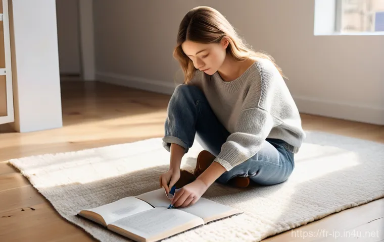 지적재산권과 저작권의 이해 - **Prompt:** A young female artist, early 20s, wearing a comfortable but stylish oversized knit sweat...