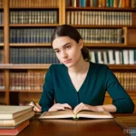 Home 22 지적재산권 자격 취득을 위한 공부 방법 - **Prompt 1: Mastering Intellectual Property Fundamentals**
"A young French woman, early 20s, wit...