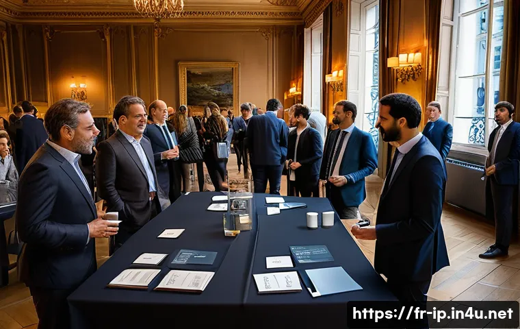 지적재산권 전문가로서의 경력 관리 노하우 - A professional networking event focused on intellectual property law in Paris, featuring diverse att...